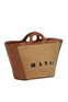 Marni Плетеная сумка с кожаной отделкой ( цвет), артикул BMMP0068Q0-P3860 | Фото 2