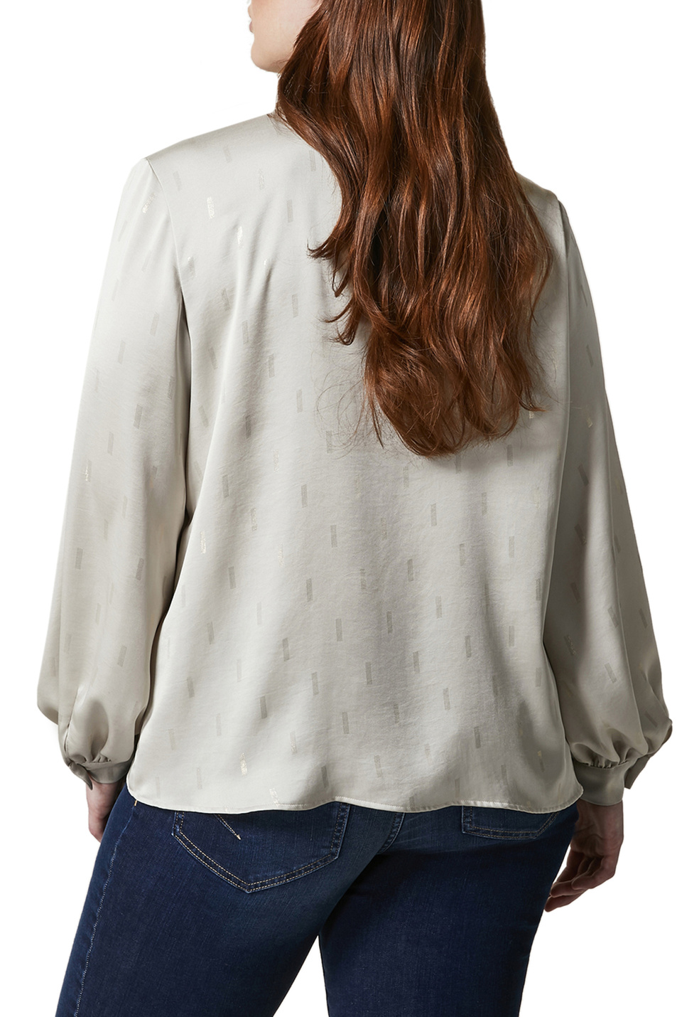 Persona Атласная блуза прямого кроя BALZO с воротником-бантом (цвет ), артикул 1114022 | Фото 5