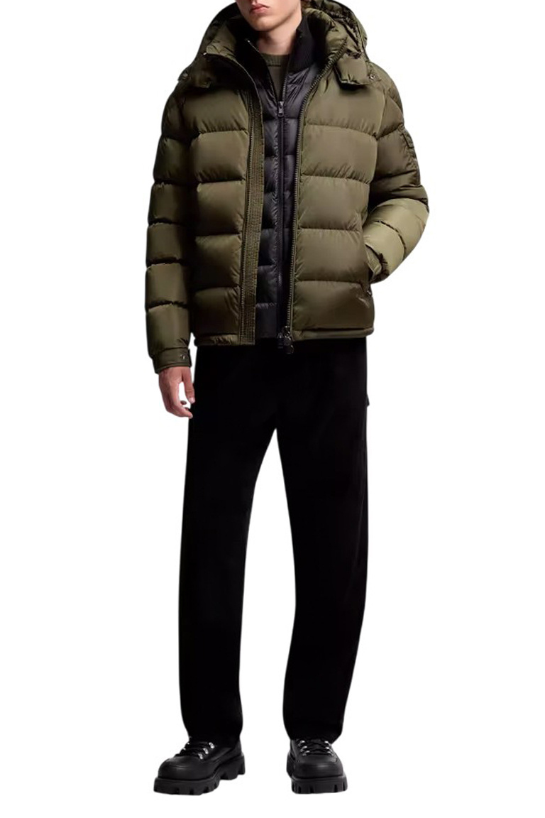 Брюки штроксовые|Основной цвет:Черный Мужской Moncler Брюки штроксовые (цвет ), артикул K20912A00023-549UU | Фото 2