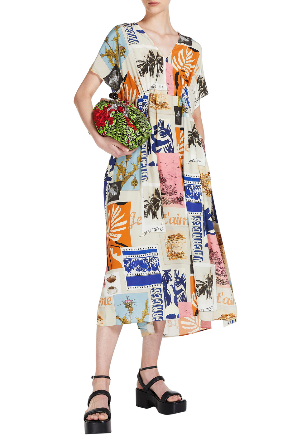Женский Weekend Max Mara Платье CURSORE из чистого шелка (цвет ), артикул 2352210531 | Фото 2