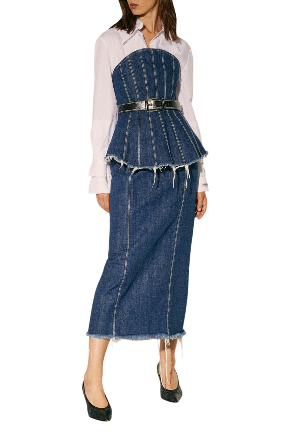 Женский MAX&Co. Топ джинсовый MCLFIRMA (цвет ), артикул 2618161012 | Фото 2