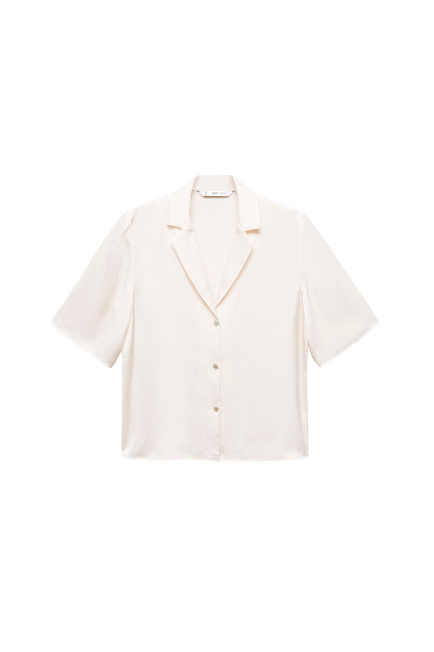Блузка SASSA атласная|Основной цвет:Кремовый|Артикул:67007129 | Фото 1