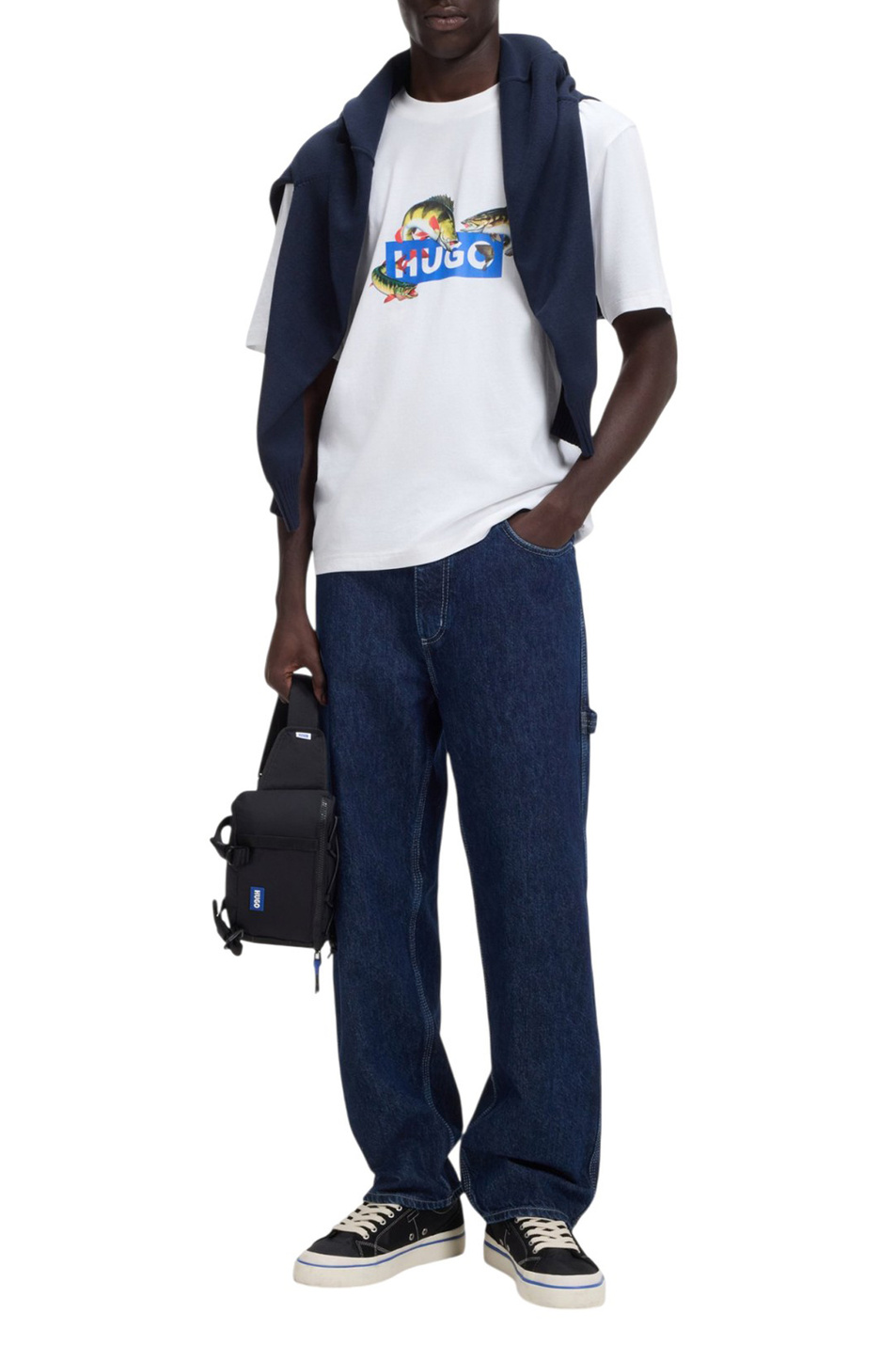 Мужской HUGO Футболка Nalotrix из хлопка (цвет ), артикул 50554349 | Фото 2