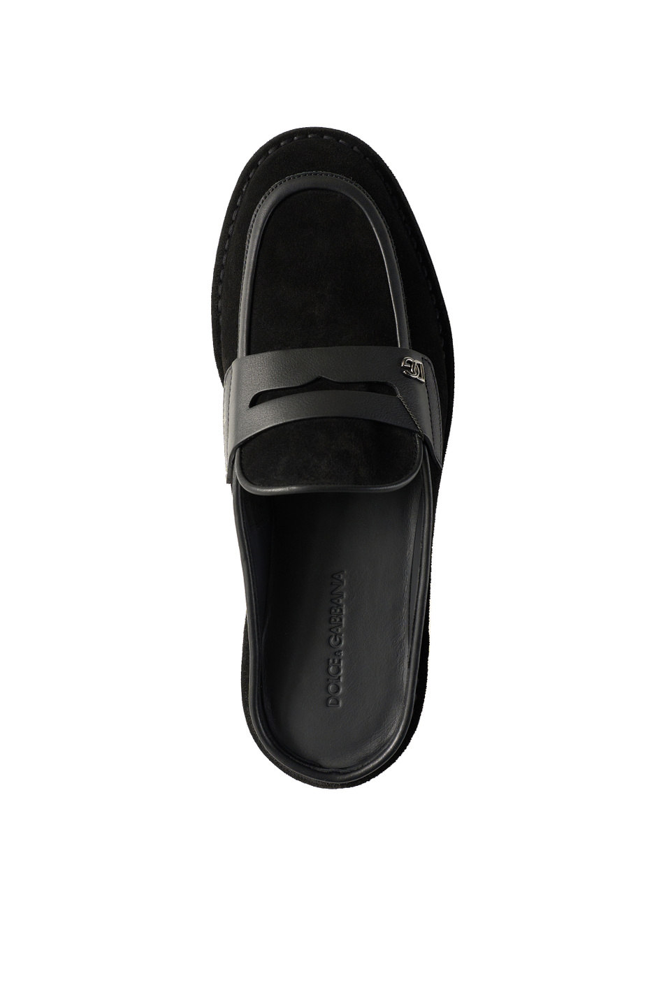 Мужской Dolce & Gabbana Мюли из натуральной замши (цвет ), артикул A80561-A0084 | Фото 4