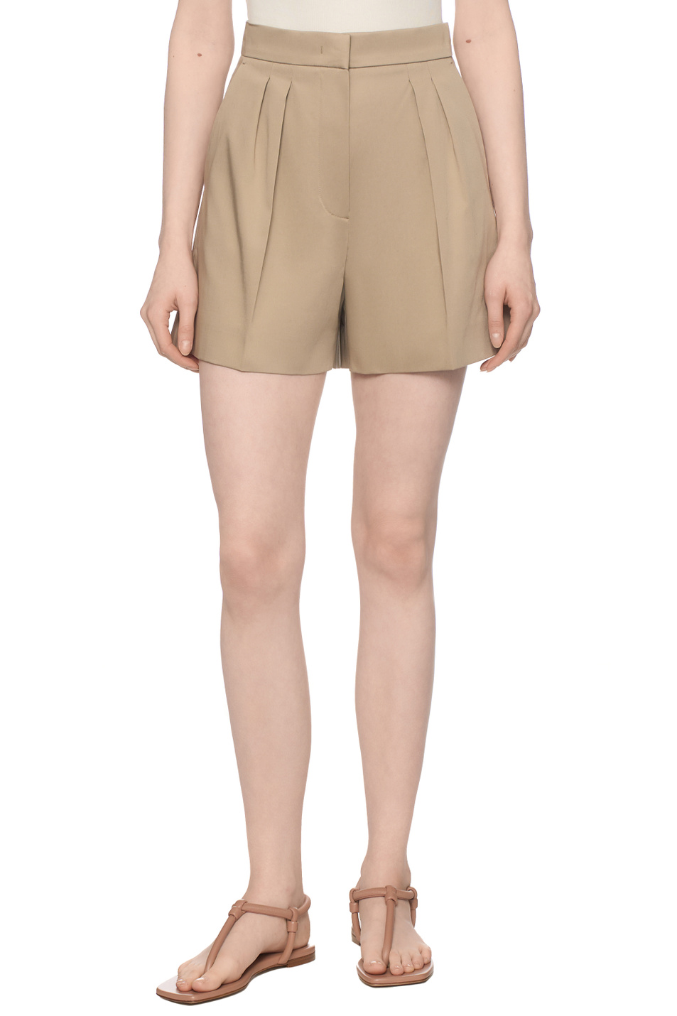 Женский Max Mara Шорты TABACCO из эластичного хлопка (цвет ), артикул 2611141012 | Фото 4