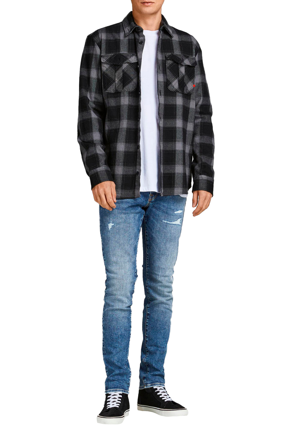 Мужской Jack & Jones Джинсы GLENN из эластичного хлопка (цвет ), артикул 12201647 | Фото 3