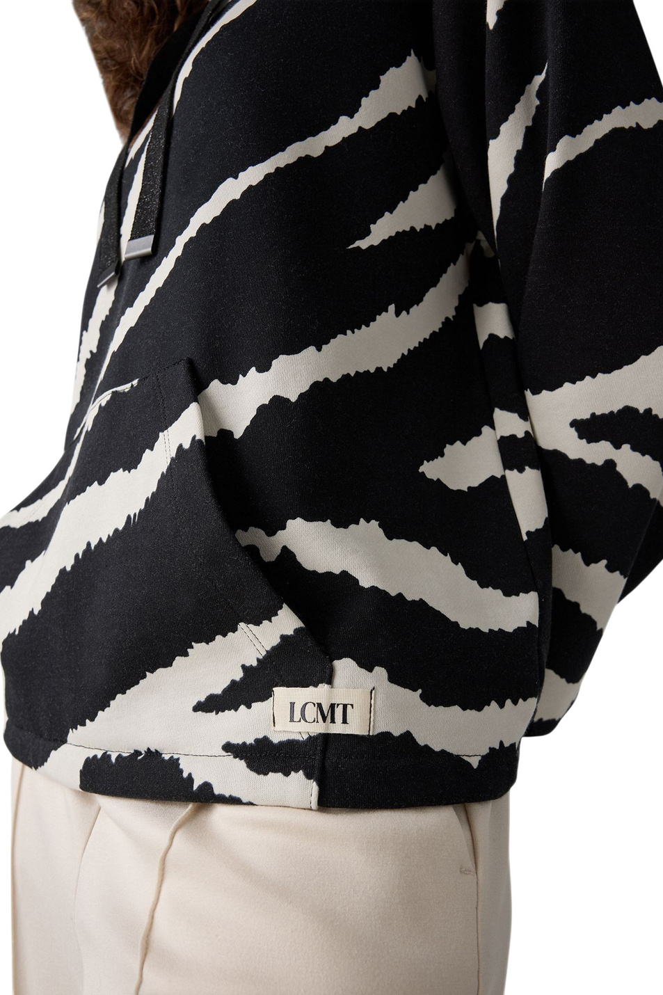 Женский LeComte Худи из смесового хлопка с принтом (цвет ), артикул 55-621301 | Фото 6