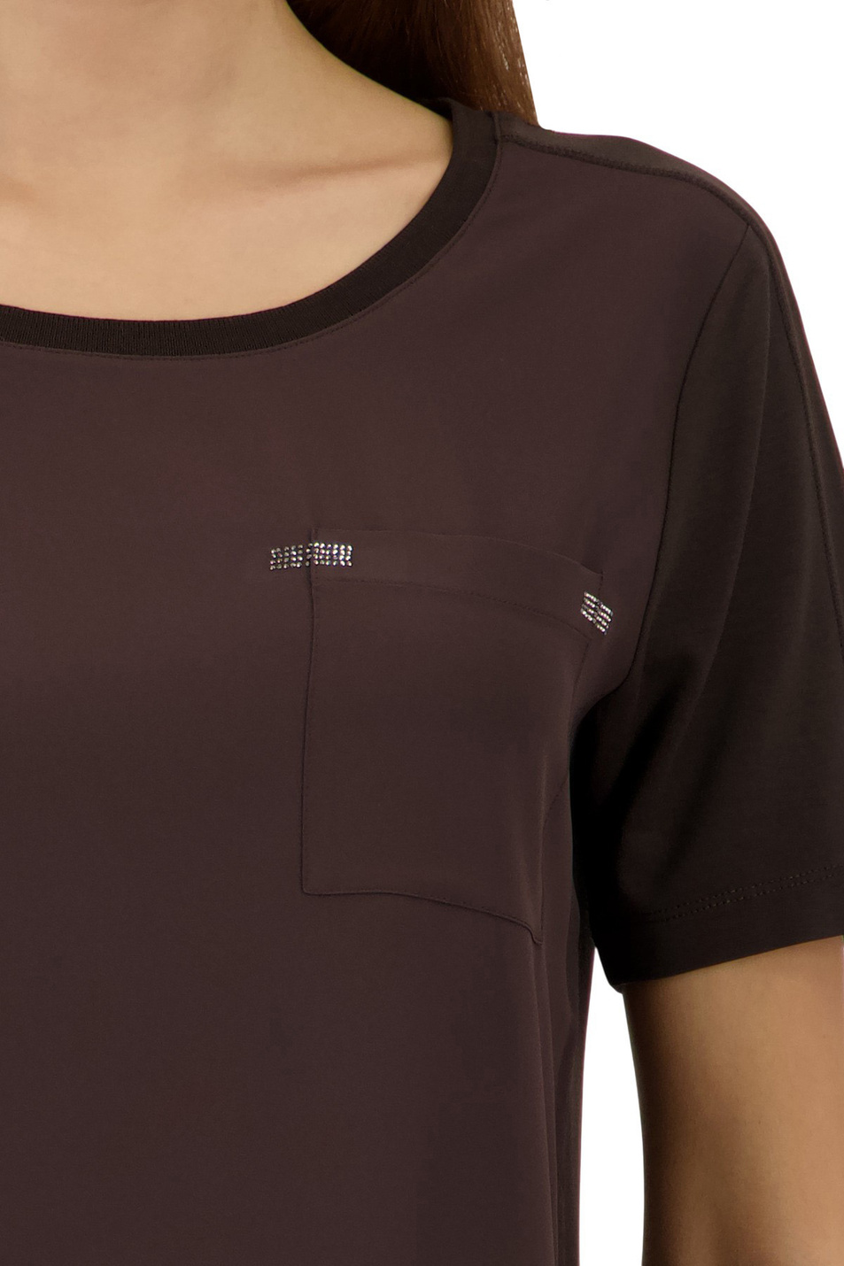 Женский Monari Футболка с отделкой стразами (цвет ), артикул 410467 | Фото 5