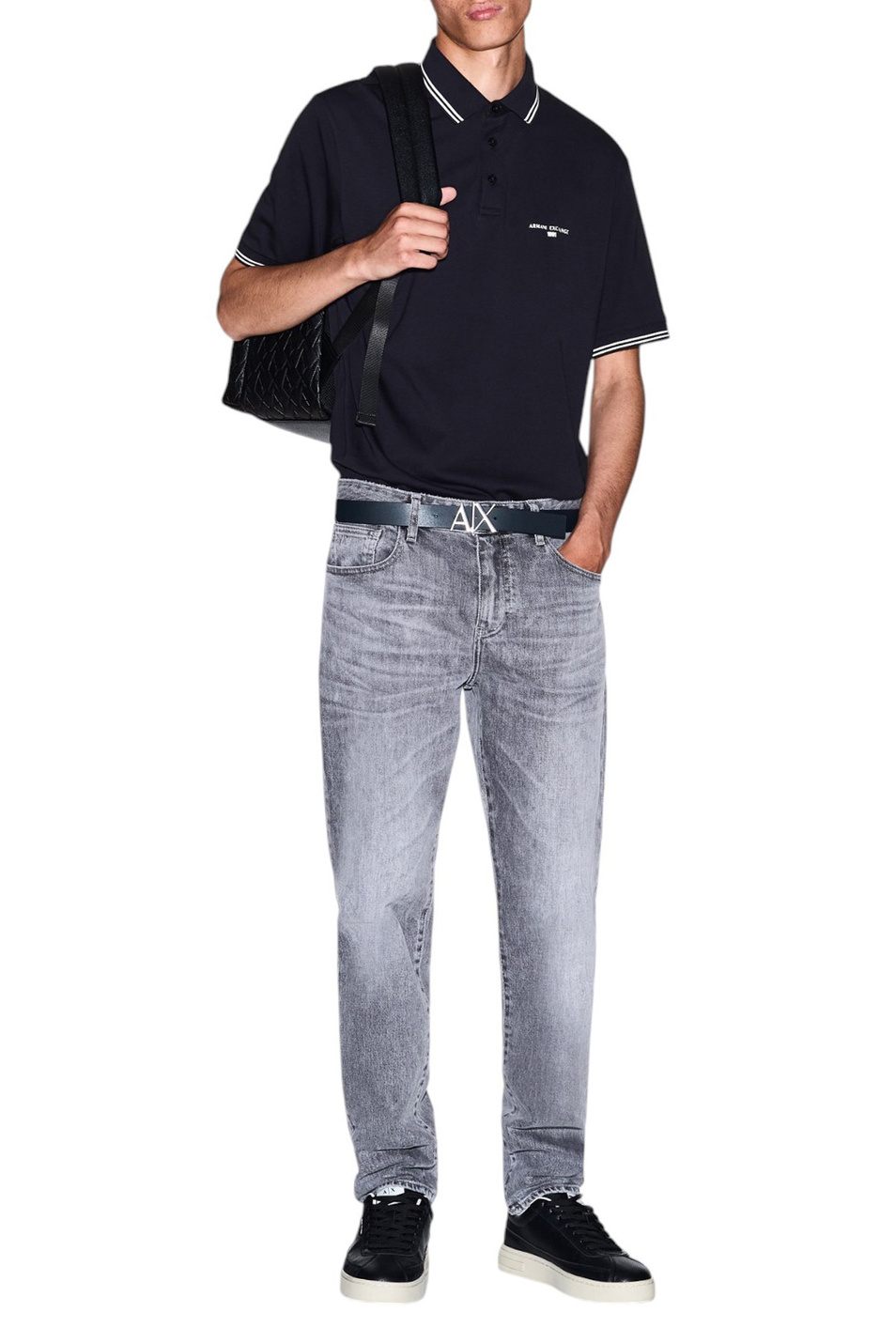 Мужской Armani Exchange Поло из хлопка (цвет ), артикул XM000993-AF10361 | Фото 2