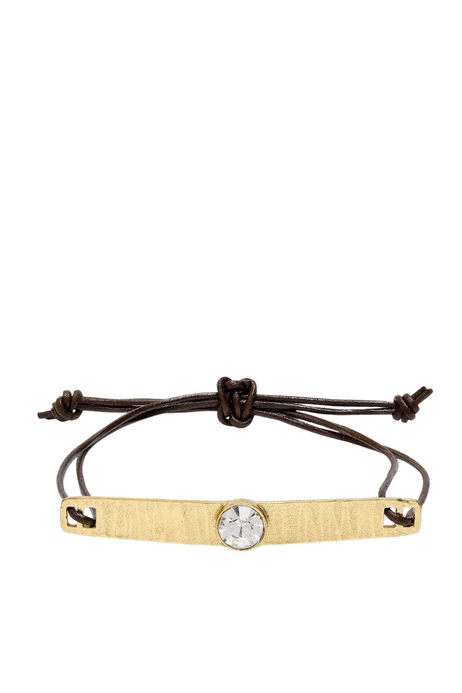 Браслет из натуральной кожи с камнем|Основной цвет:Золотой Женский Parfois Браслет из натуральной кожи с камнем (цвет ), артикул 234898 | Фото 1