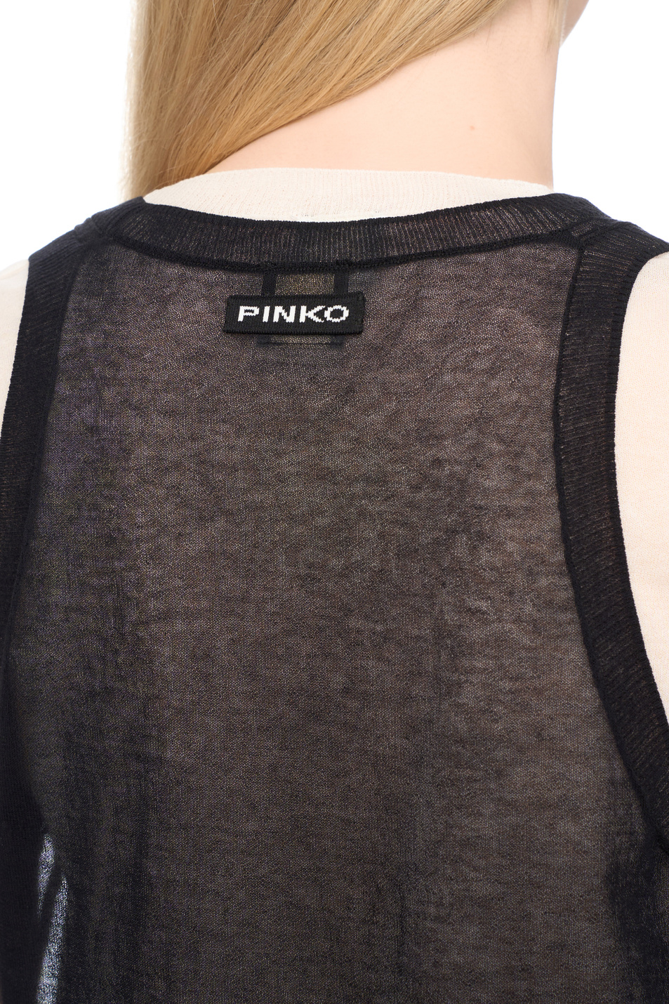 Женский Pinko Футболка MARK из смесового хлопка (цвет ), артикул 105152A2LS | Фото 6