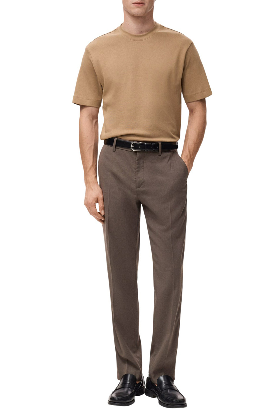 Мужской Mango Man Футболка KIMI из хлопка (цвет ), артикул 27041262 | Фото 2