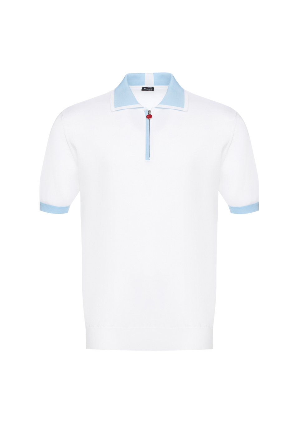 Мужской Kiton Поло из хлопка (цвет белый), артикул UMK0571V108A00L | Фото 1