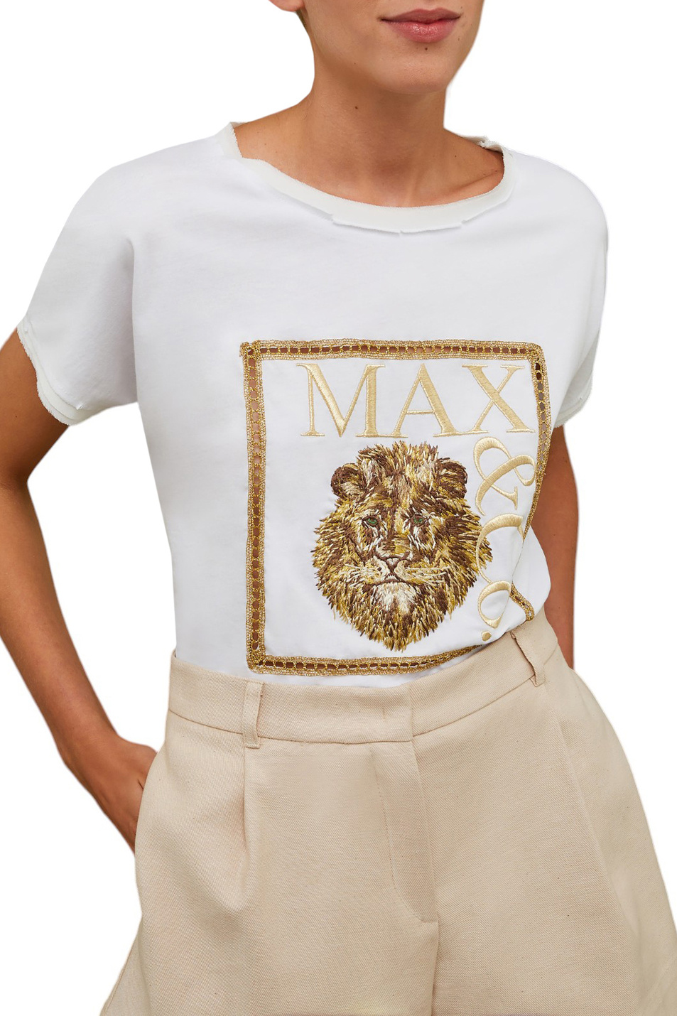 Женский MAX&Co. Футболка DREAMTEE с вышивкой (цвет ), артикул 2416941018 | Фото 3