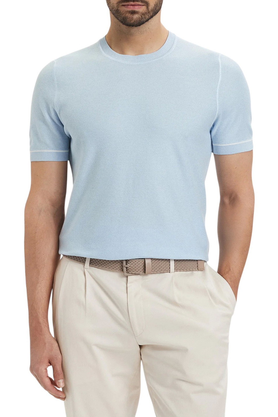 Мужской BOSS Джемпер H-Nalon из смесового хлопка (цвет ), артикул 50560482 | Фото 4