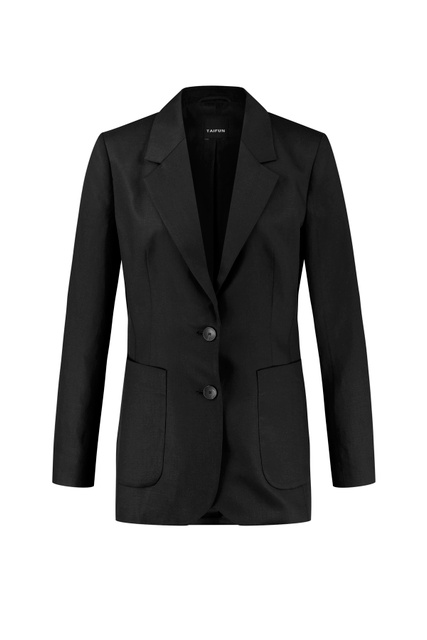 Пиджак с накладными карманами|Основной цвет:Черный|Артикул:130012-11060 | Фото 1