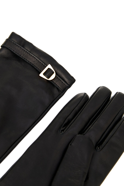 Перчатки PLECTRUM из натуральной кожи|Основной цвет:Черный|Артикул:E7MY0410101 | Фото 2