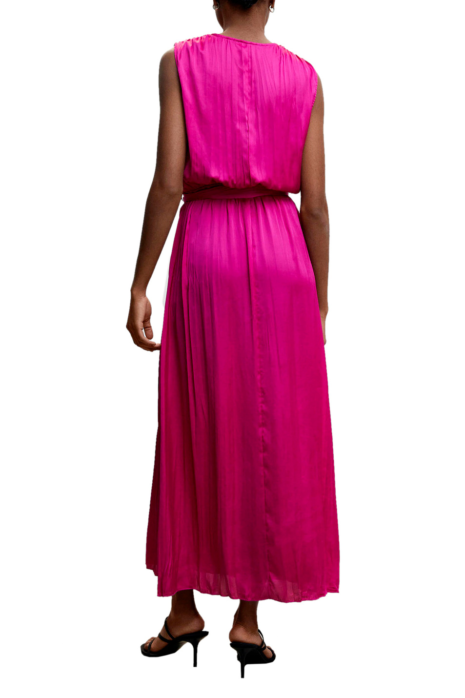 Платье плиссированное ROMINA|Основной цвет:Фуксия Женский Mango Платье плиссированное ROMINA (цвет ), артикул 47027142 | Фото 3