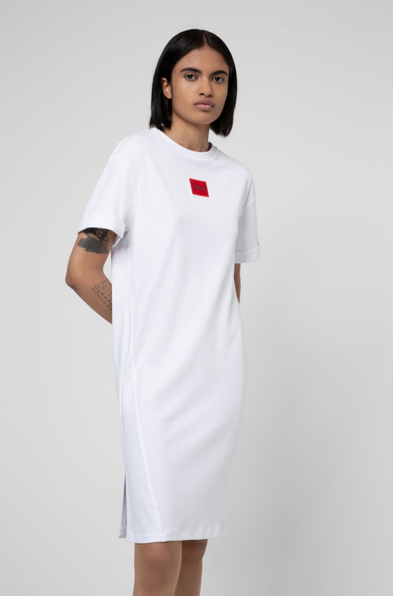 HUGO Платье-футболка Neyle из натурального хлопка (цвет ), артикул 50456013 | Фото 4