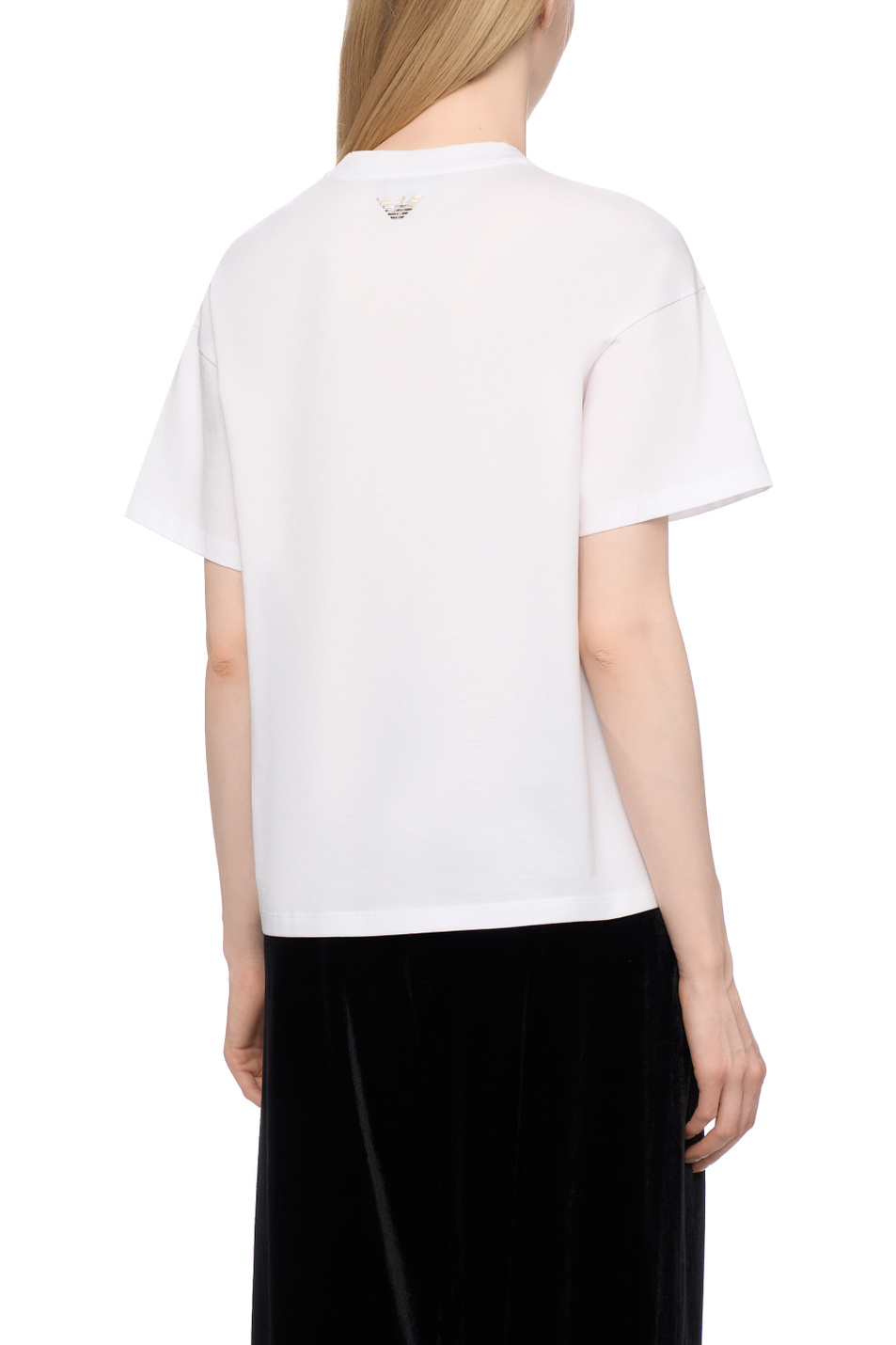 Женский Emporio Armani Футболка из хлопка (цвет ), артикул EW001168-AF10003 | Фото 5
