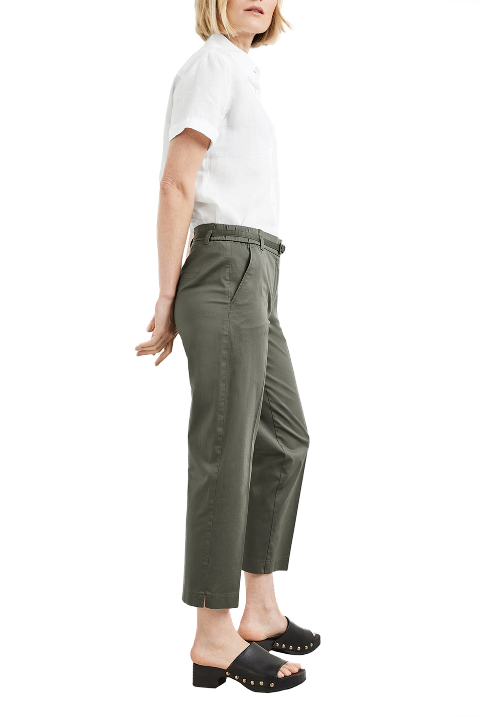 Женский Gerry Weber Брюки из эластичного хлопка с поясом (цвет ), артикул 822065-66217-Citystyle | Фото 5