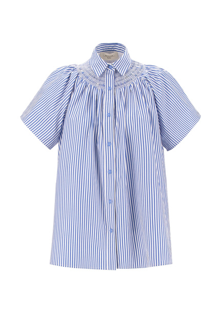 Рубашка COIMBRA из хлопкового поплина|Основной цвет:Синий|Артикул:51111011 | Фото 1