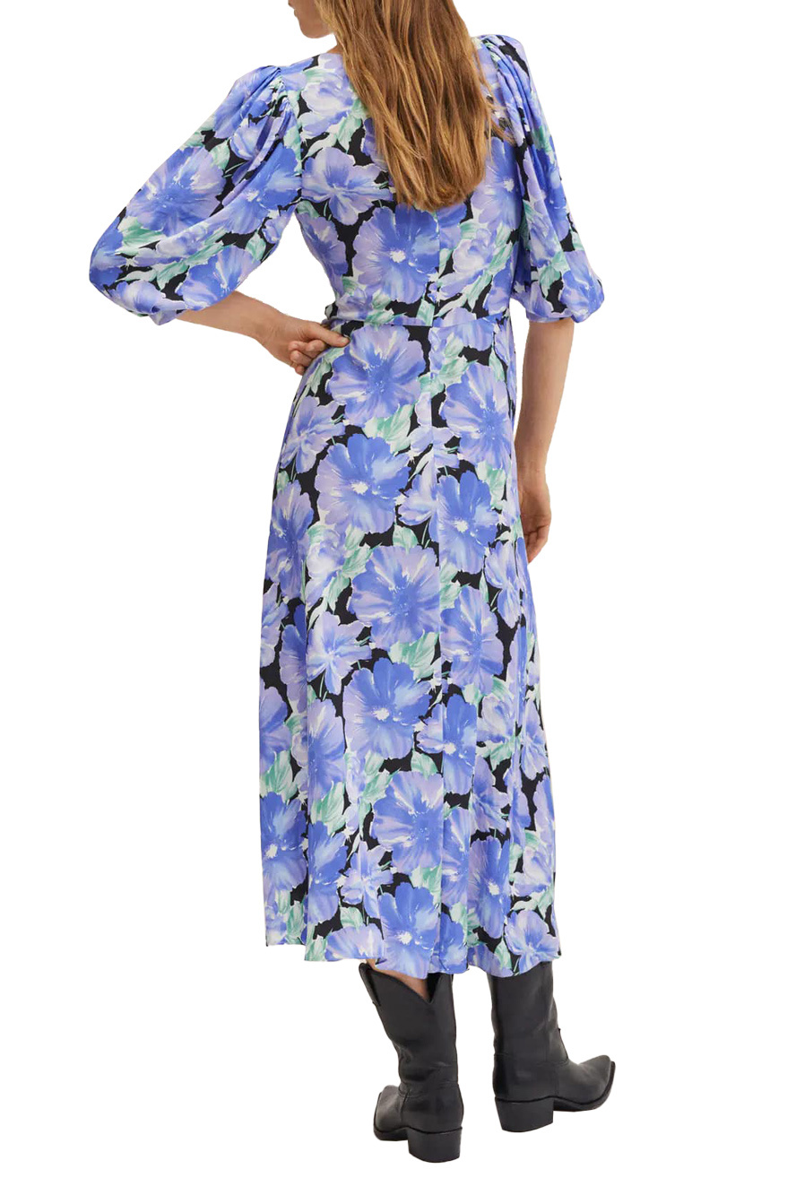 Женский Mango Платье FLEUR с принтом и рукавами-фонариками (цвет ), артикул 27024041 | Фото 4