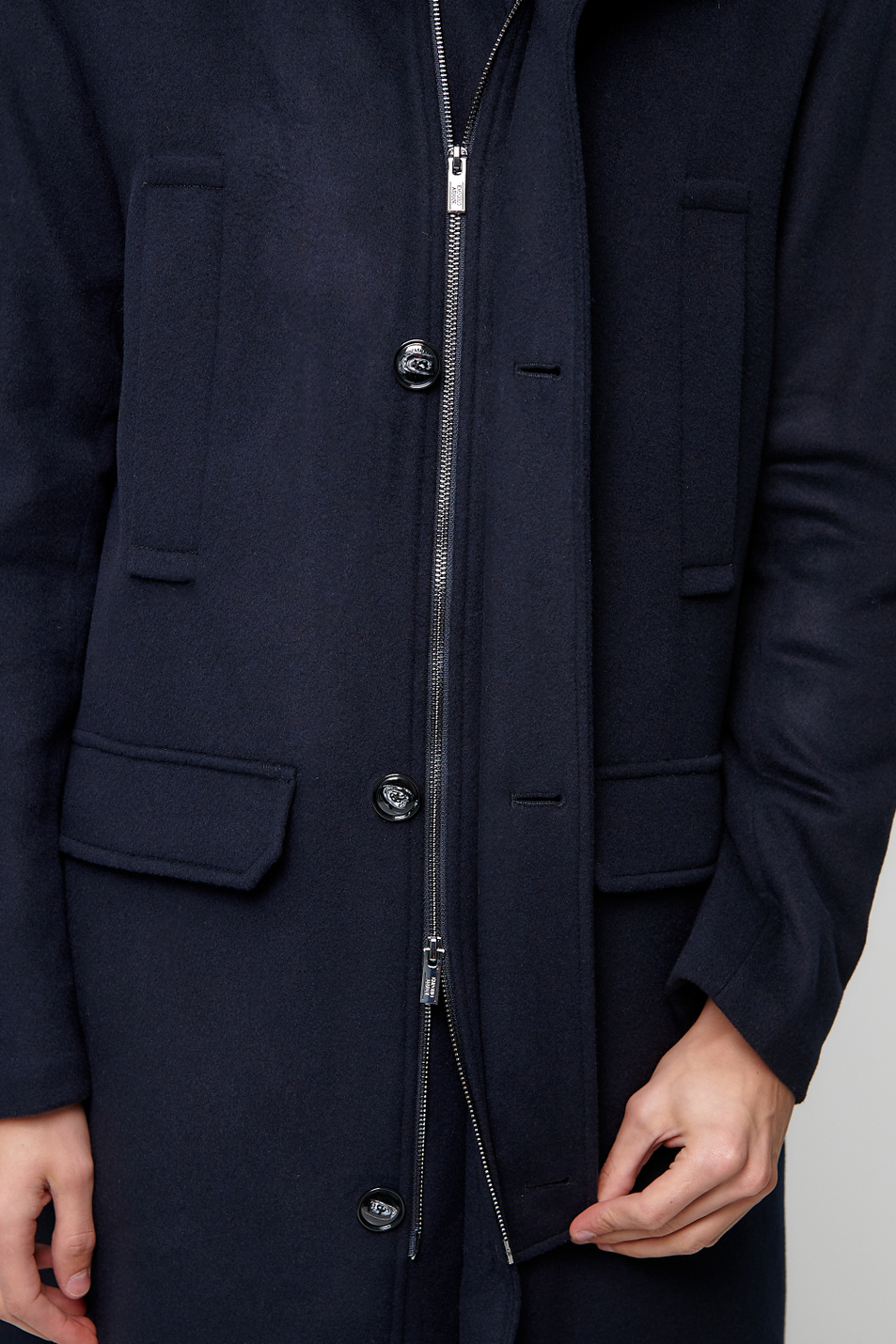 Мужской Emporio Armani Пальто из натуральной шерсти и кашемира (цвет ), артикул 6H1L95-1NYBZ | Фото 7