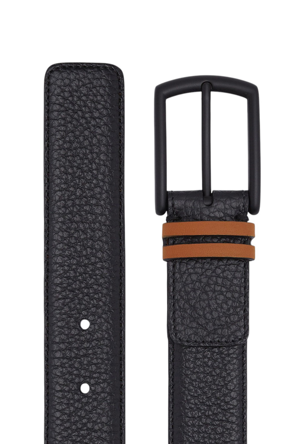 Ремень из натуральной кожи|Основной цвет:Черный Мужской Zegna Ремень из натуральной кожи (цвет ), артикул LHBXA-B033XZ-NEI | Фото 2