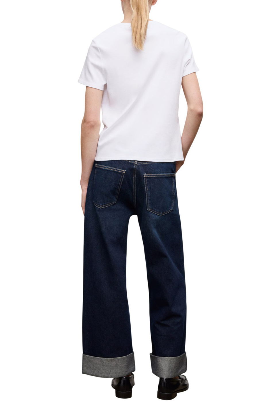 Женский Mango Футболка RITI из хлопка (цвет ), артикул 27063312 | Фото 4