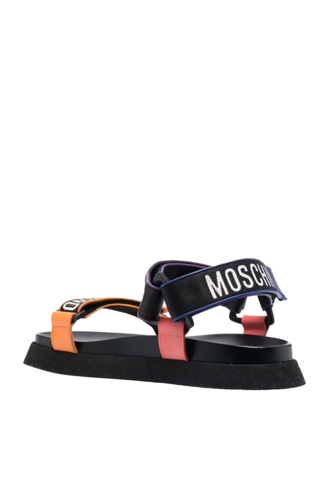 Moschino Сандалии с принтом на ремешках ( цвет), артикул MB16024G1EGP1 | Фото 3