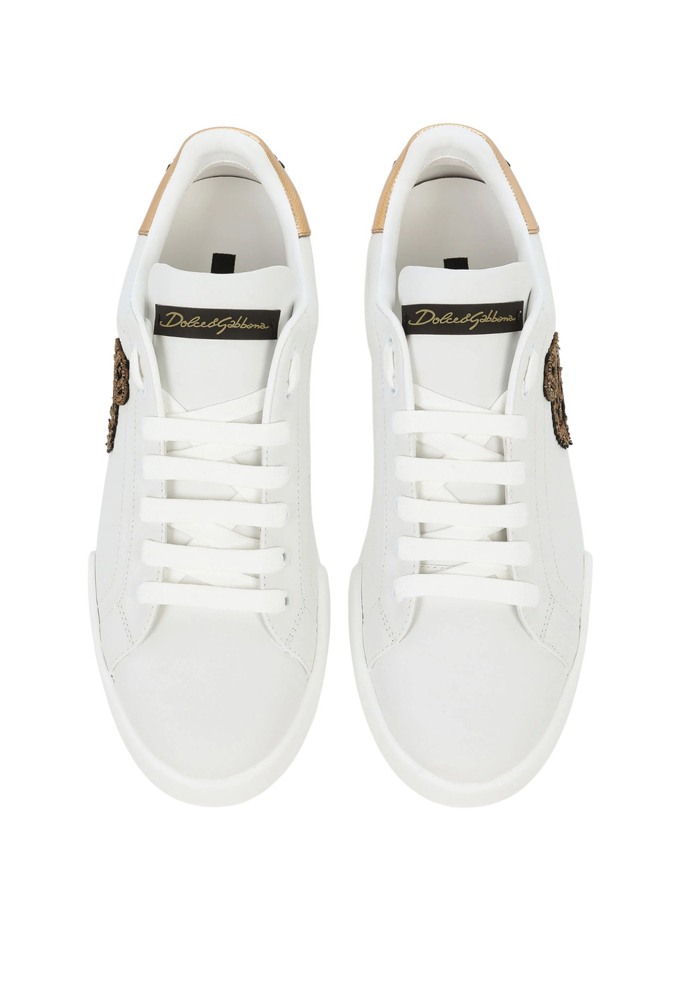 Мужской Dolce & Gabbana Кеды Portofino из натуральной кожи (цвет ), артикул CS2330-AH136 | Фото 4