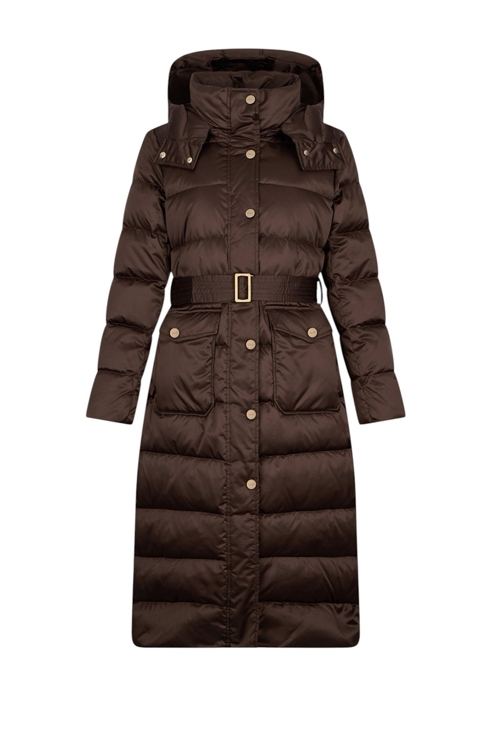 Пальто стеганое с капюшоном|Основной цвет:Коричневый Женский Liu Jo Пальто стеганое с капюшоном (цвет ), артикул MF5011T017A | Фото 1