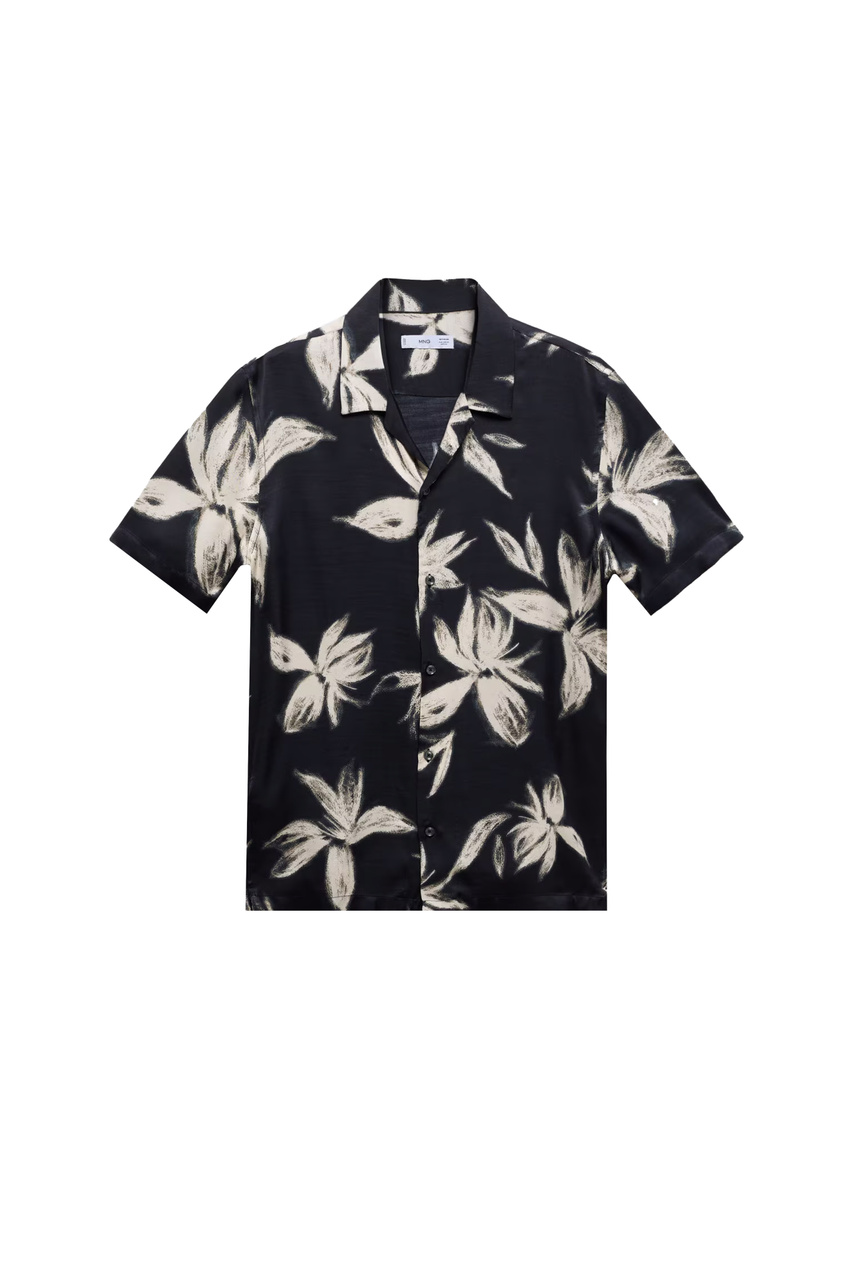 Рубашка MIKONOS с принтом|Основной цвет:Черный|Артикул:67057710 | Фото 1