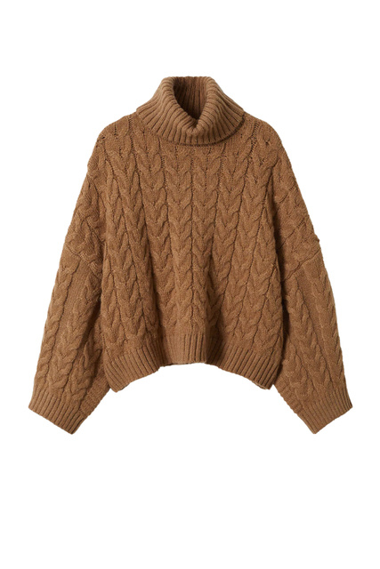 Вязаный свитер CALERA|Основной цвет:Коричневый|Артикул:27040357 | Фото 1