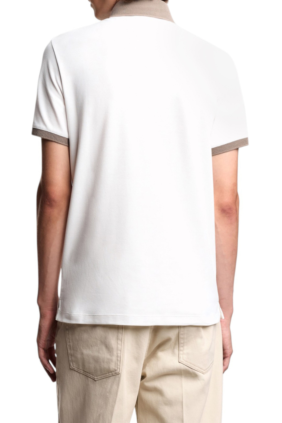 Мужской Emporio Armani Поло из хлопка (цвет ), артикул EM002998-AF10497 | Фото 4