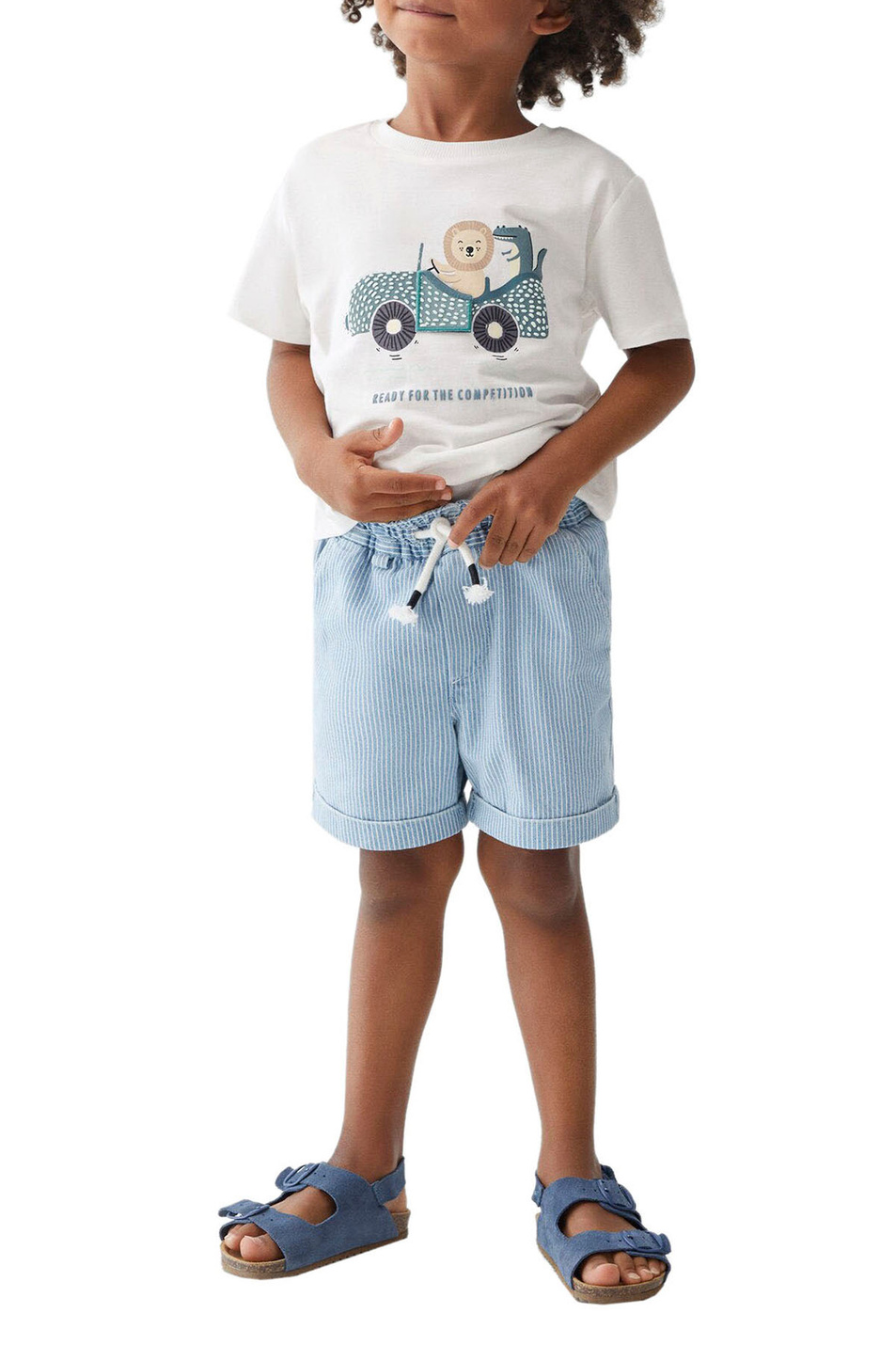 Мальчикам Mango Kids Футболка ROAD из натурального хлопка с принтом (цвет ), артикул 57000846 | Фото 3