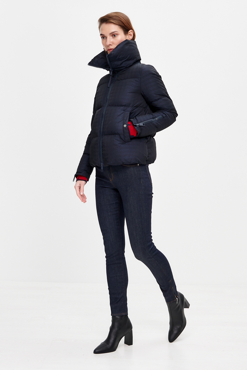 Стеганая куртка Paresta с узором «гусиная лапка» из водоотталкивающего материала|Основной цвет:Синий Женский BOSS Стеганая куртка Paresta с узором «гусиная лапка» из водоотталкивающего материала (цвет ), артикул 50436343 | Фото 2