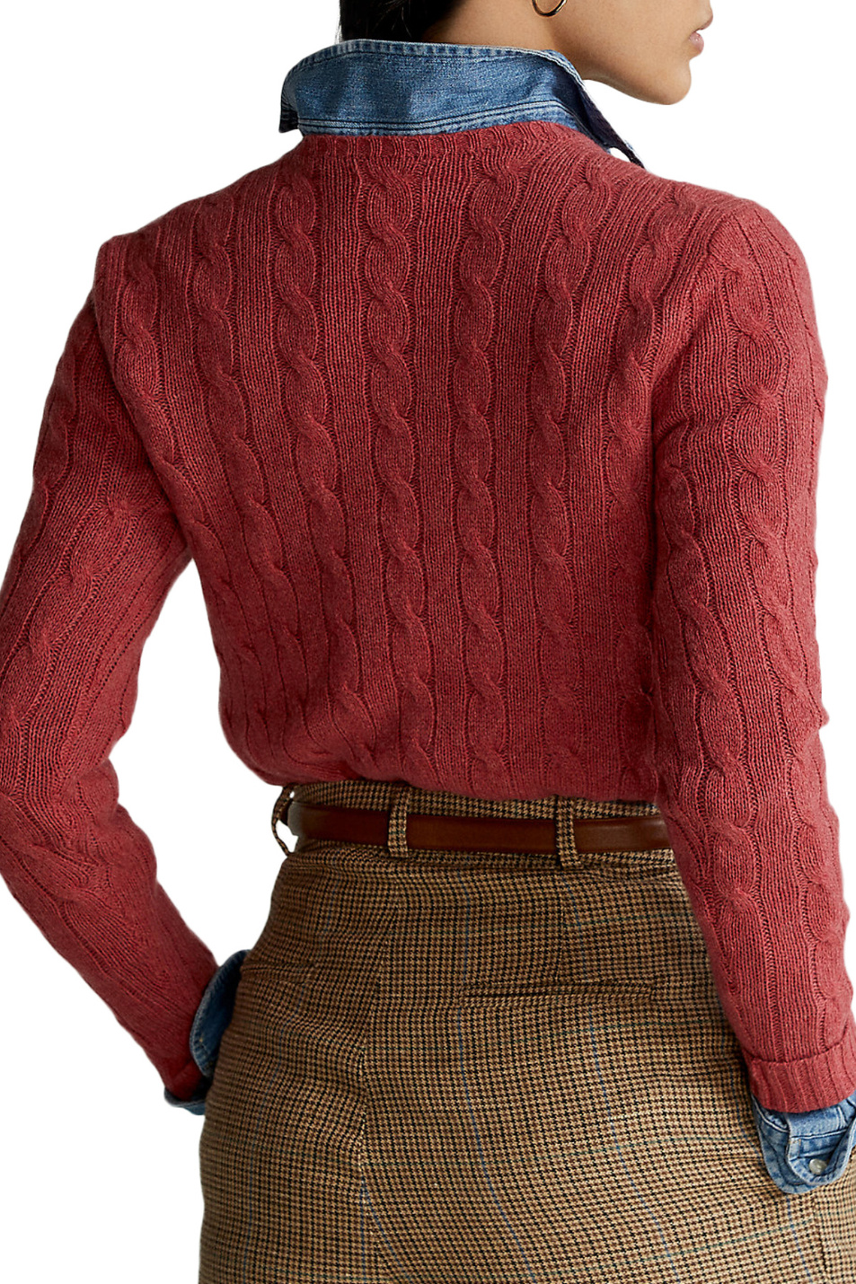 Polo Ralph Lauren Вязаный шерстяной свитер с круглым вырезом (цвет ), артикул 211525764051 | Фото 4