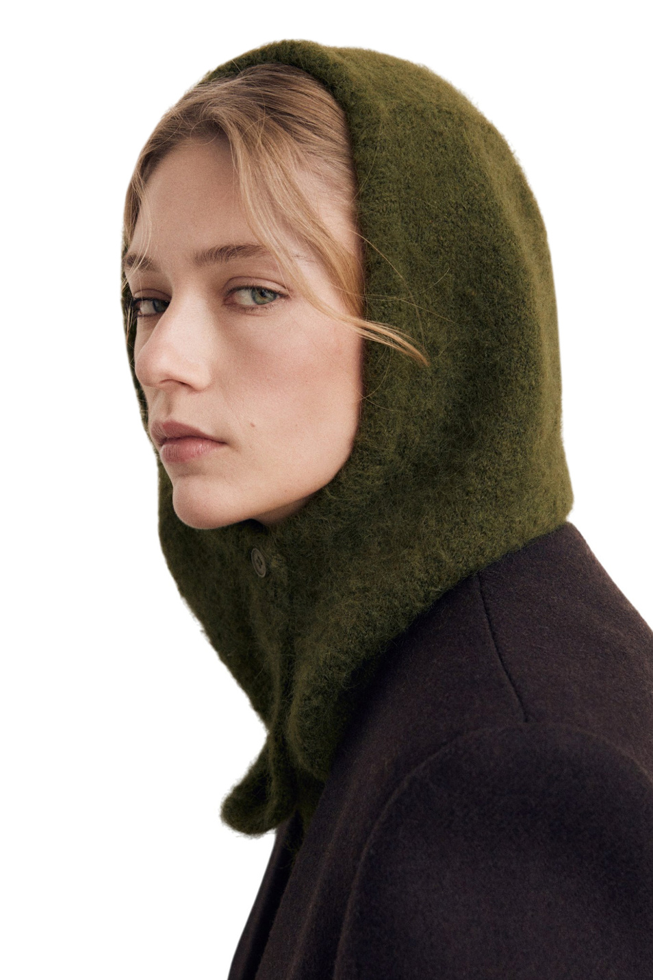 Балаклава SIMON|Основной цвет:Зеленый Женский Mango Балаклава SIMON (цвет ), артикул 17047765 | Фото 3