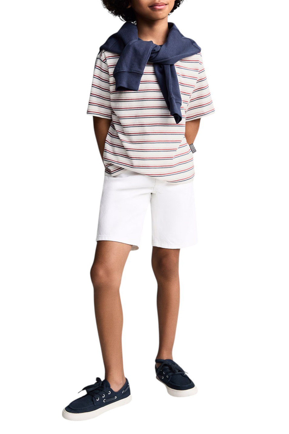 Мальчикам Mango Kids Футболка STRIPBOY в полоску (цвет ), артикул 87076345 | Фото 3