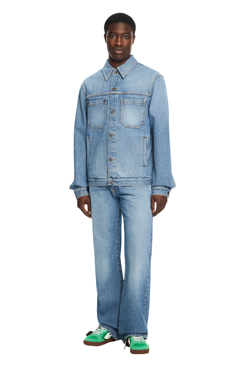 Мужской Off-White Джинсы Half Arrow из хлопка (цвет ), артикул OMYA18JS26DEN0024000 | Фото 2