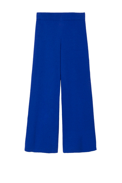 Трикотажные однотонные брюки|Основной цвет:Синий|Артикул:196807 | Фото 1