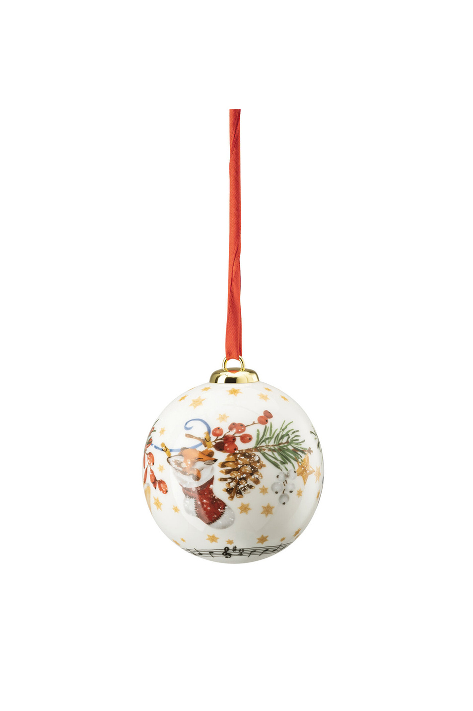 Rosenthal Елочный шар "Ноты" 6,5 см (цвет ), артикул 02472-727210-27937 | Фото 1