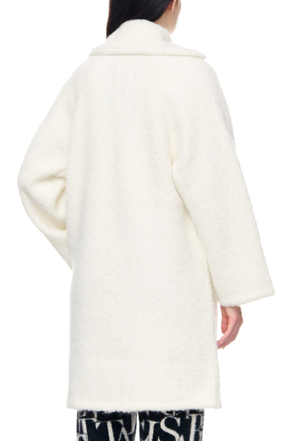 Женский Elisabetta Franchi Двубортное пальто из букле (цвет ), артикул CK03T26E2 | Фото 7