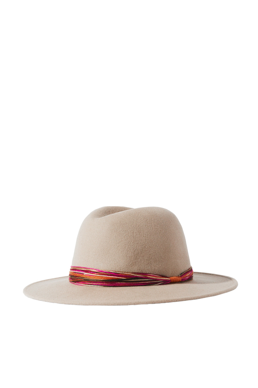 Шляпа из смесовой шерсти|Основной цвет:Бежевый|Артикул:211347 | Фото 1