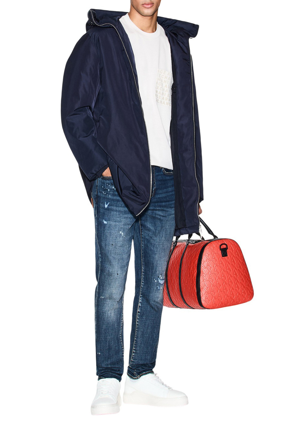 Мужской Armani Exchange Парка однотонная (цвет ), артикул XM001134-AF16649 | Фото 2