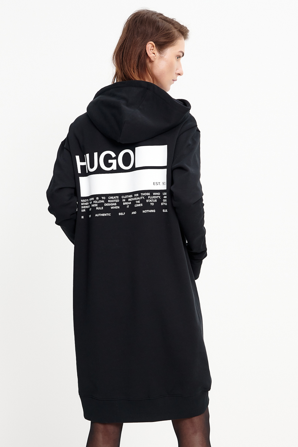 Женский HUGO Платье-толстовка Nellini с боковыми молниями (цвет ), артикул 50434837 | Фото 3