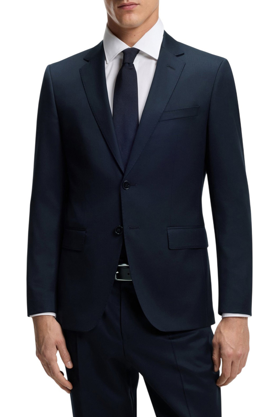 Пиджак из натуральной шерсти|Основной цвет:Синий Мужской BOSS Пиджак из натуральной шерсти (цвет ), артикул 50469171 | Фото 3