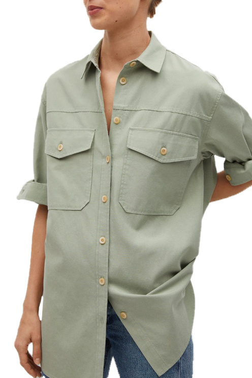 Mango Рубашка TANA из лиоцелла с нагрудными карманами (цвет ), артикул 87085661 | Фото 3